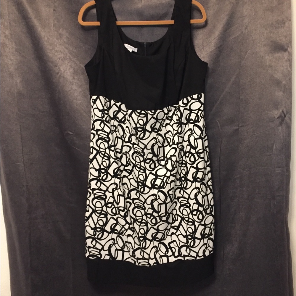 Dressbarn black and white dress